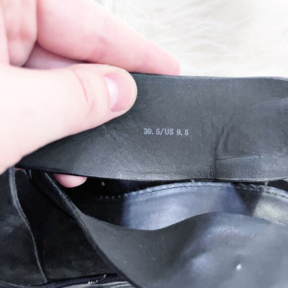 Rag & Bone Black Suede Sloane Platform Sandal - Picture 8 of 10